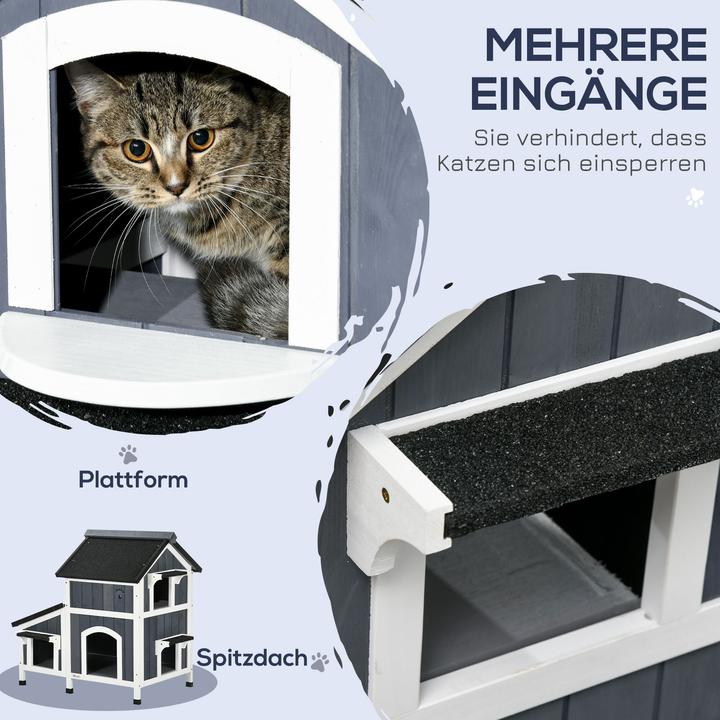 Produktbild PawHut Katzenhaus (Katze)