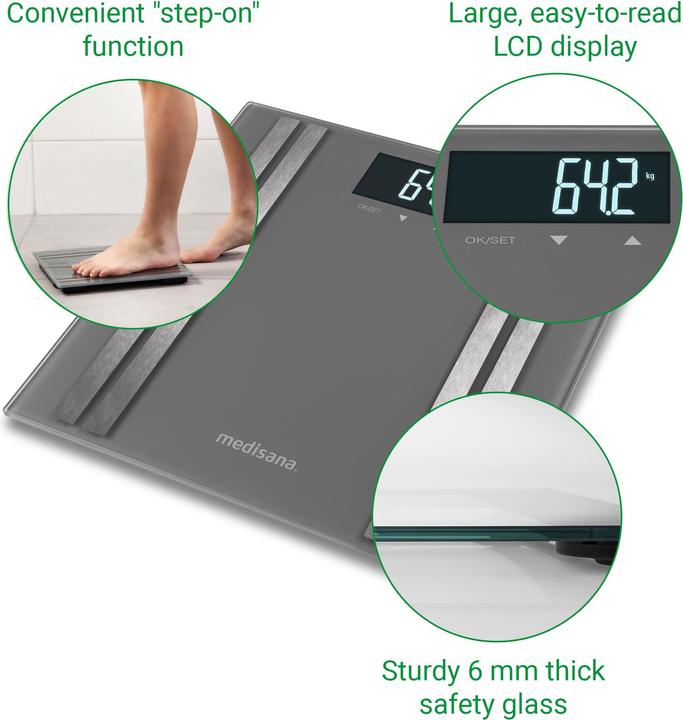 Actual product image Medisana BS 476 Body Composition Monitor (180 kg)