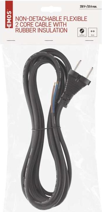 Actual product image Emos Connecting cable H05RR-F 2 x 1mm 5m (S03050) (5 m)