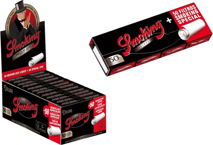 Smoking Punte filtranti Deluxe (confezione da 50 pezzi)