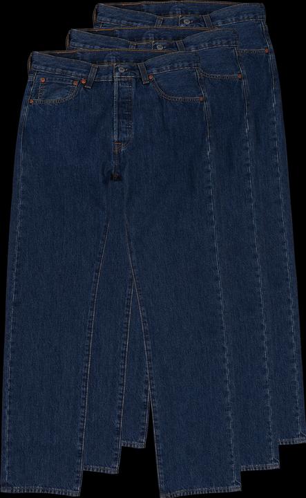 Actual product image Levis 501 Jeans Straight Fit dark stonewash 3-Pack (W32/L34)