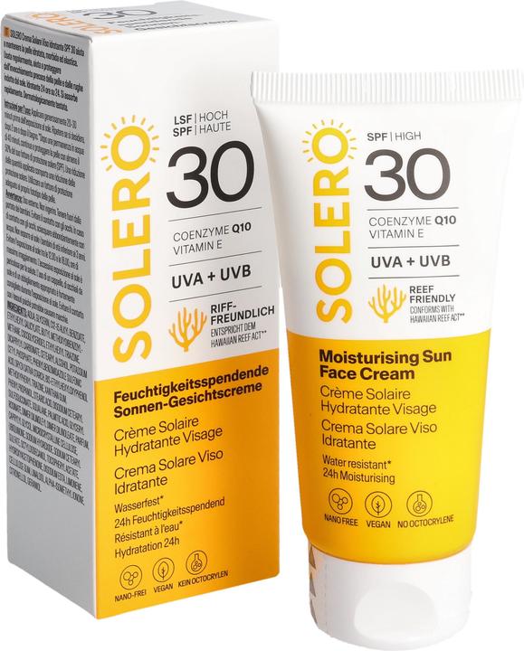 Produktbild Solero Sonne Gesichtscr feuch SPF30 50ml (Sonnencreme Gesicht, SPF 30, 50 ml)