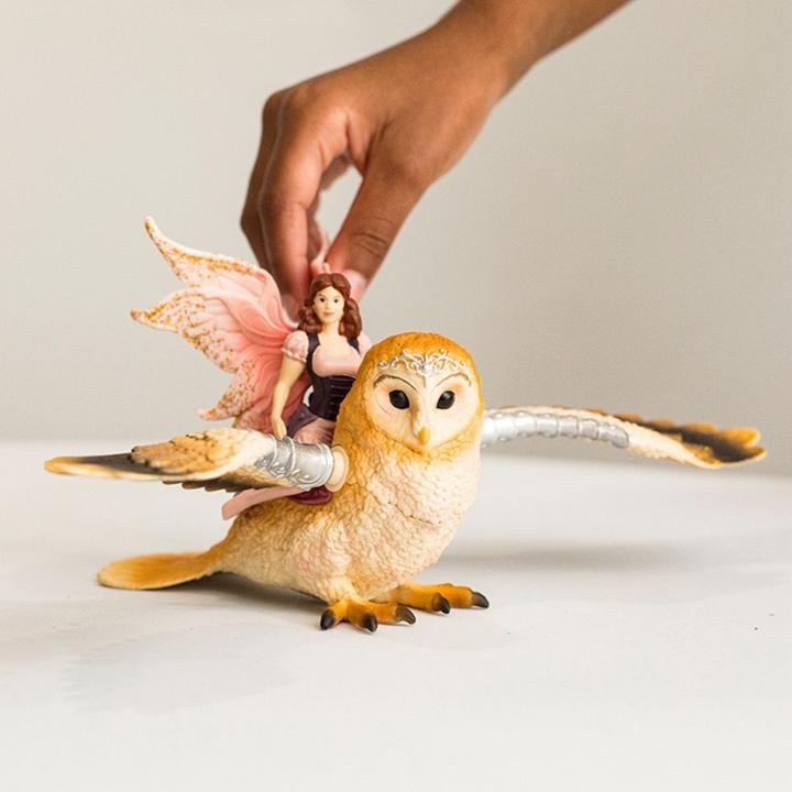 Actual product image Schleich Bayala elf on glitter owl