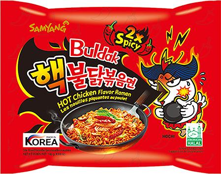 Produktbild Samyang Buldak Buldak Hot Chicken Ramyeon (2x Spicy) (140 g)