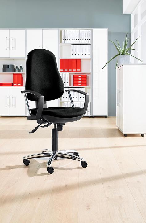 Image du produit Topstar Siège de bureau POINT DELUXE, mécanisme synchrone, avec accoudoirs, dossier réglable en