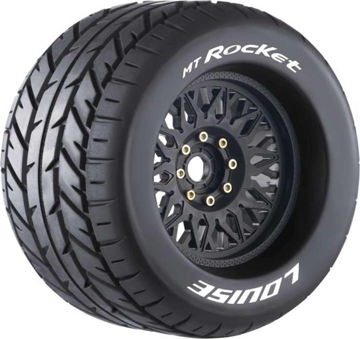 Image du produit Louise MT-ROCKET 1/8 SPORT (2) hexagone uni interchangeable jante noire 0 & 1/2 OFFSET HEX 17MM