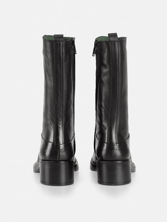 Produktbild Felmini JULITE D930 Bikerstiefel mit quadratischem Vorderteil, gefertigt aus echtem, weichem schwarzem Leder (40)