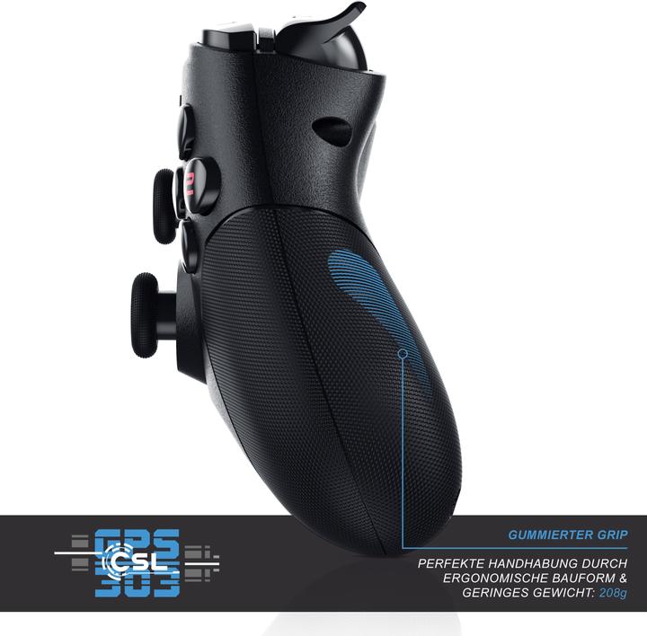 Immagine prodotto CSL 2x controller PlayStation 4, gamepad Bluetooth per PS4, doppia vibrazione, touchpad, 3,5 mm (PS4, PC)
