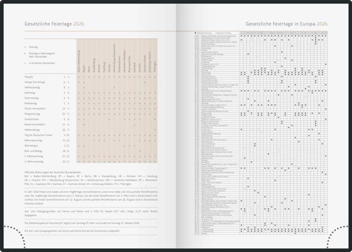 Image du produit Ridoide rido idé Tagesagenda Design Line Monstera Blume, 2026, Nude (148 x 210 mm, Allemand)
