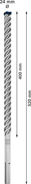 Image du produit Bosch Professional Zubehör Foret marteau Expert SDS max-8X, 24 x 400 x 520 mm (24 millimètres)