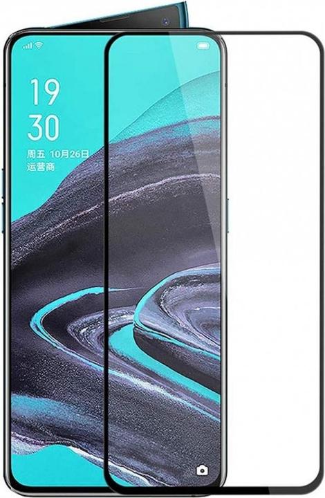 Produktbild Screenguard Oppo Reno2 Full Screen Panzerglas Schutzfolie 2.5D 9H (1 Stück, Oppo Reno 2)