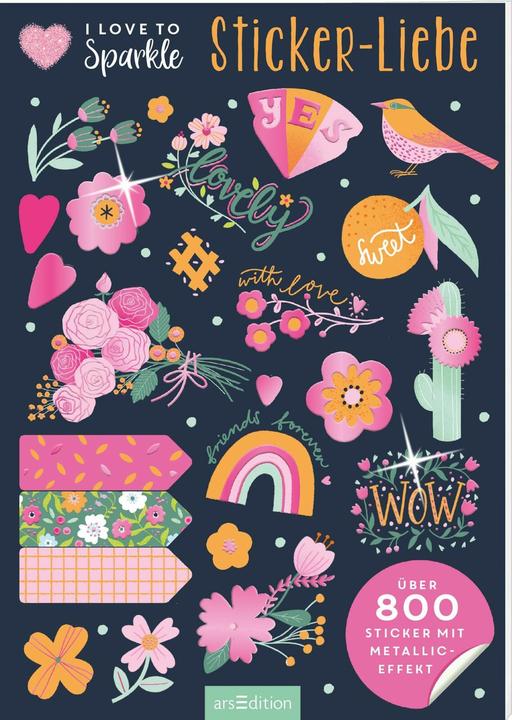 Actual product image I Love to Sparkle - Sticker-Liebe