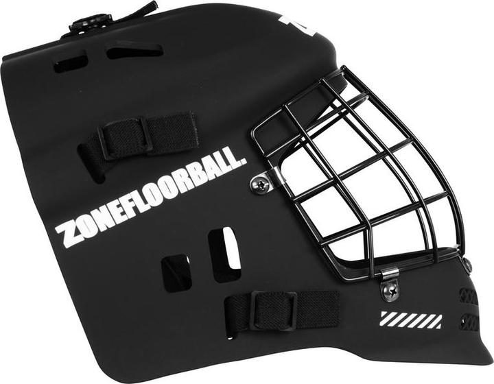 Actual product image Zone Floorball Zone Goaliemaske UPGRADE junior black/silver (One size)