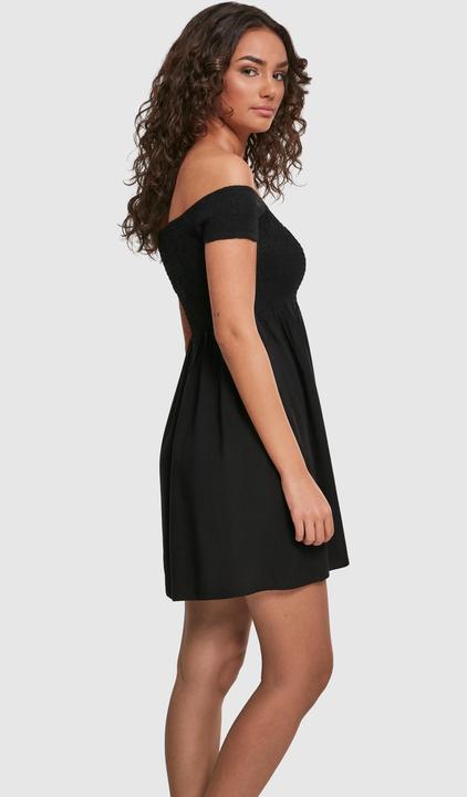Actual product image Urban Classics Ladies Smoked Off Shoulder Dress (M)