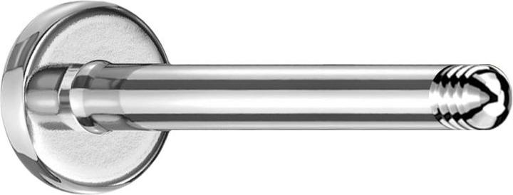Actual product image Star Piercing Labret rod silver (Surgical steel 316L, without brass)