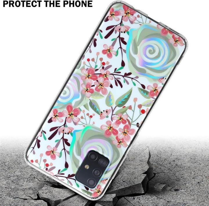 Image du produit Cadorabo Couverture IMD TPU Fleurs & Feuilles colorées (Samsung Galaxy M40s)