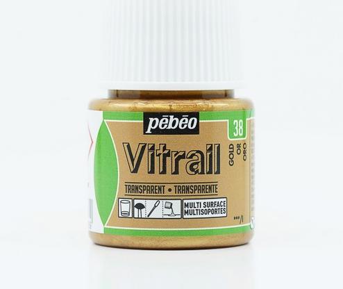 Actual product image Pebeo Vitrail Transparent (Gold, 45 ml)