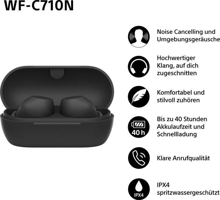 Immagine prodotto Sony WF-C710N (NC, 8.50 h, Senza fili)