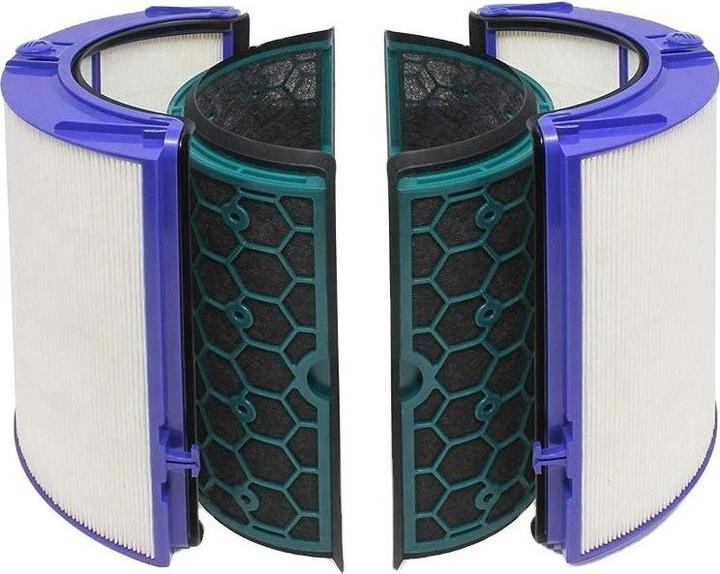 Produktbild Flickbee Filter set (HEPA + activated carbon) like 969048-03 for DysonPure Cool DP04, Pure Cool TP04 and Pure (4 x)