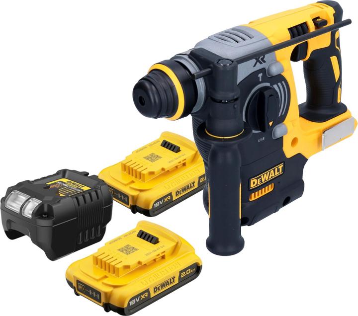 Immagine prodotto DeWalt DCH 273 D2 Akku Kombihammer 18 V 2,1 J SDS Plus Brushless + 2x Akku 2,0 Ah + Ladegerät (Batteria)