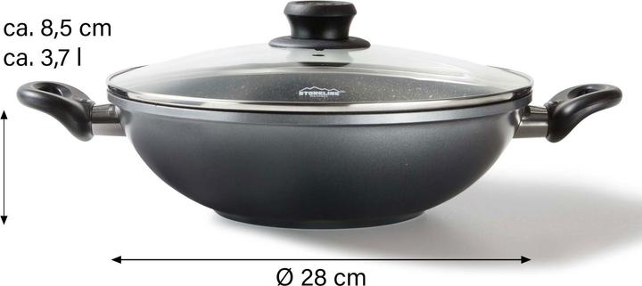 Actual product image Stoneline Wok (28 cm, Wok, Cast aluminium)