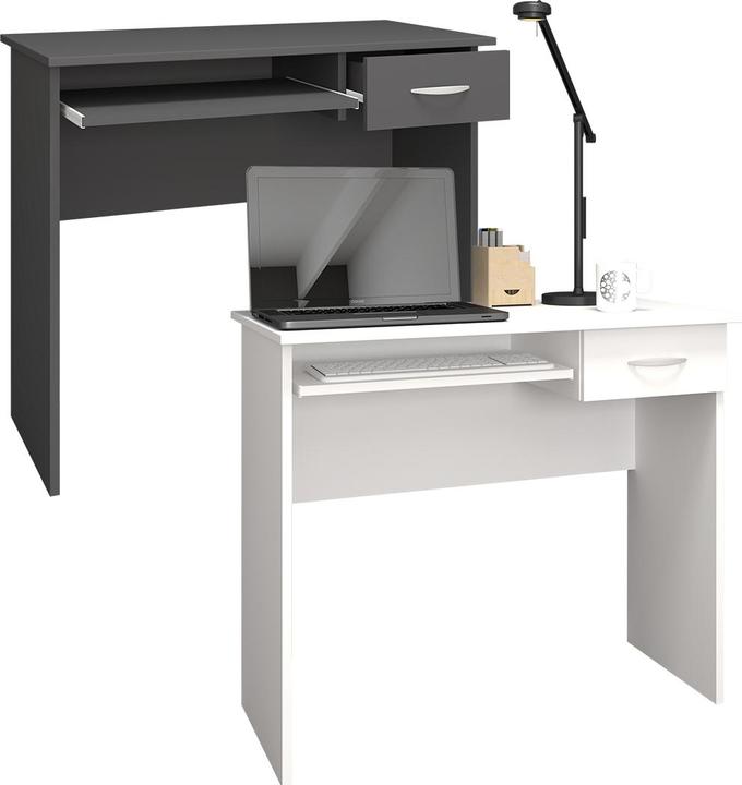 Image du produit VCM Bureau en bois Table d'ordinateur Tiroir de clavier Table de bureau Arusa L (85 x 50 x 75 cm)