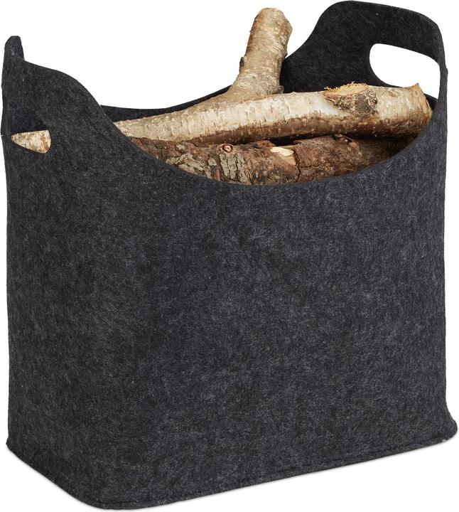 Immagine prodotto Relaxdays Borsa portalegna per camino (23 x 40 x 39,5 cm)