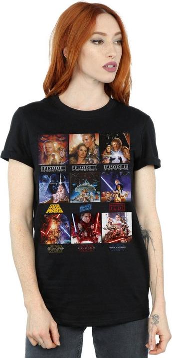 Immagine prodotto Star Wars Poster Saga Maglietta Ampia Donna (4XL)
