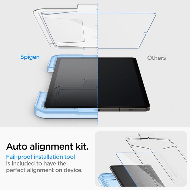 Productafbeelding Spigen Glass.TR Sam Tab S9+ Plus 12.4" X810/X816B "EZ FIT" szkło hartowane AGL06999 (1 Stuk, Galaxy Tab S9 Plus)