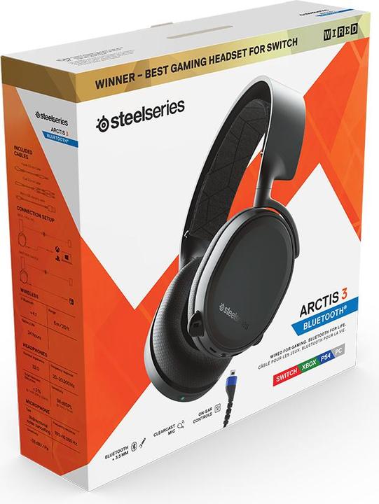 Actual product image SteelSeries Arctis 3 Bluetooth (Wireless) (Cable, Wireless)