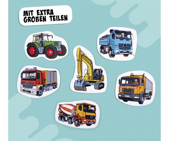Actual product image Noris 6 first puzzles - Vehicles (20 pieces)