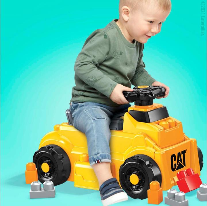 Image du produit Mega Bloks CAT Build n Play Voiture à glissière avec blocs