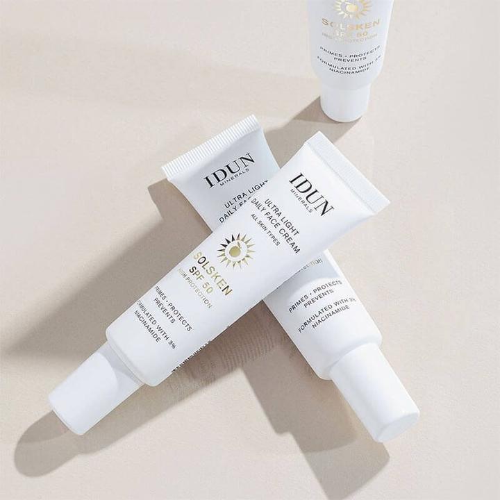 Image du produit IDUN Minerals Minerals Ultra Light Daily Face Cream Solsken SPF50 crème (Crème solaire visage, SPF 50, 30 ml)