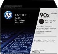 Actual product image HP CE390XD) No 90X HP90X 90X Dual Pack Black Black Cartridge (CE390XD) (FC)