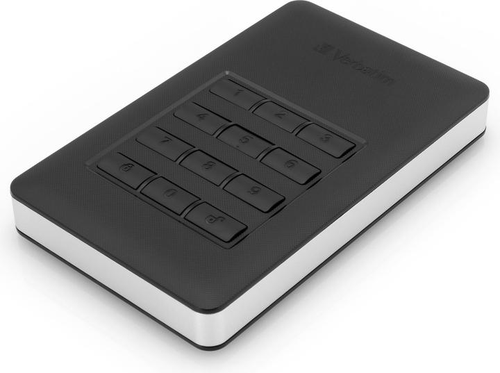 Actual product image Verbatim external HDD drive USB 3.1 Secure (1 TB)