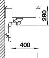 Produktbild Blanco Andano 340/180-IF/A (Aufsatzspülbecken, 50 cm, 58.50 cm)