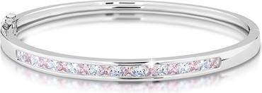 Actual product image Modesi Luxury solid bracelet with coloured zircons M01952