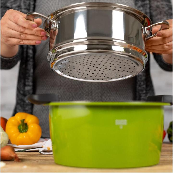 Actual product image Kuhn Rikon Steamer insert with handle Ø 18cm (18 cm, Metal)