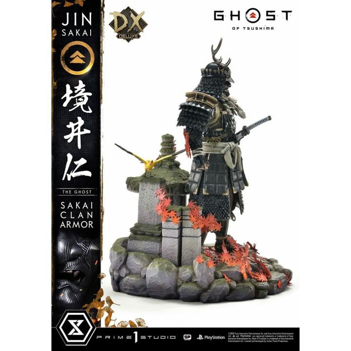 Actual product image Prime 1 Studio Ghost of Tsushima statuette 1/4 Sakai Clan Armor Deluxe Bonus Version 60 cm