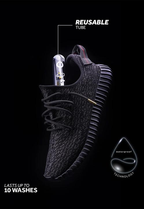Actual product image CREP Protect Laces Black Flat
