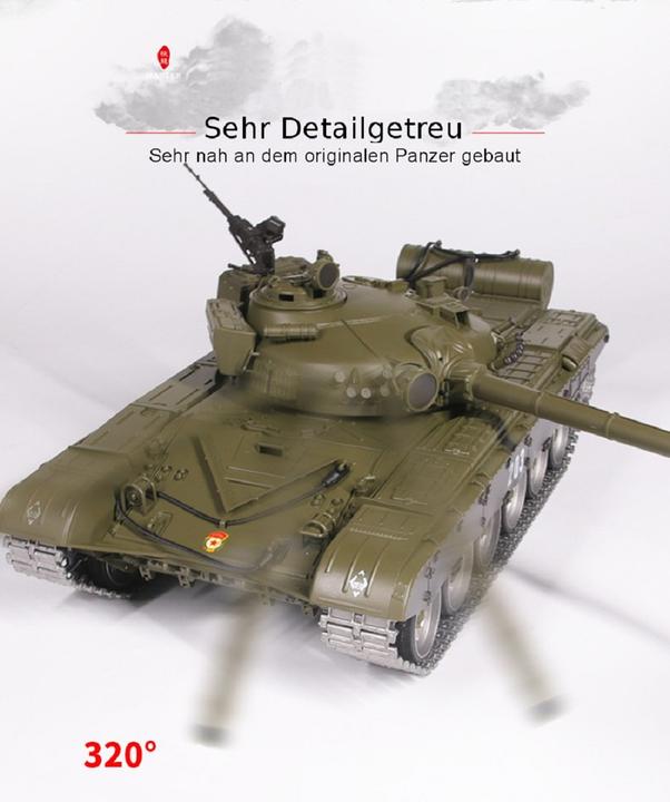 Image du produit Es-toys char RC, T- 72 russe, fumée (RTR Prêt à fonctionner)