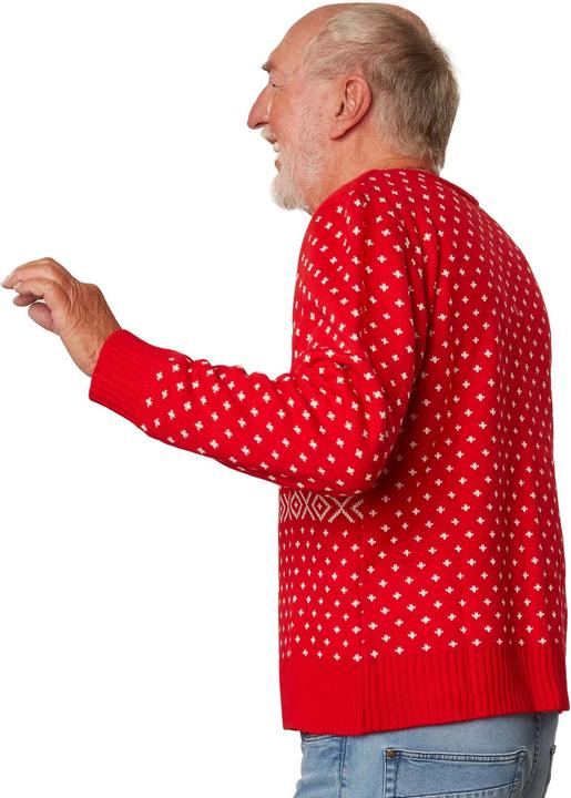 Image du produit tectake Pull de Noël Tempête de neige rouge-blanc (M)