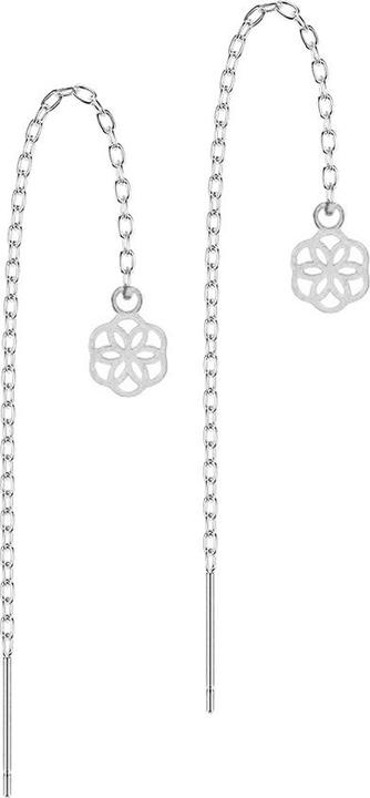 Immagine prodotto Star Piercing Ohrstecker silber freifallende Kette Blume des Lebens (Acciaio chirurgico 316L, senza ottone)