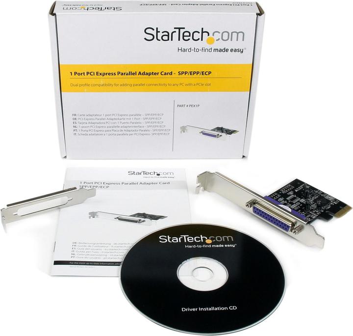 Image du produit StarTech Carte d'extension PCIe 1 port - PCI-Express vers carte d'interface parallèle - D