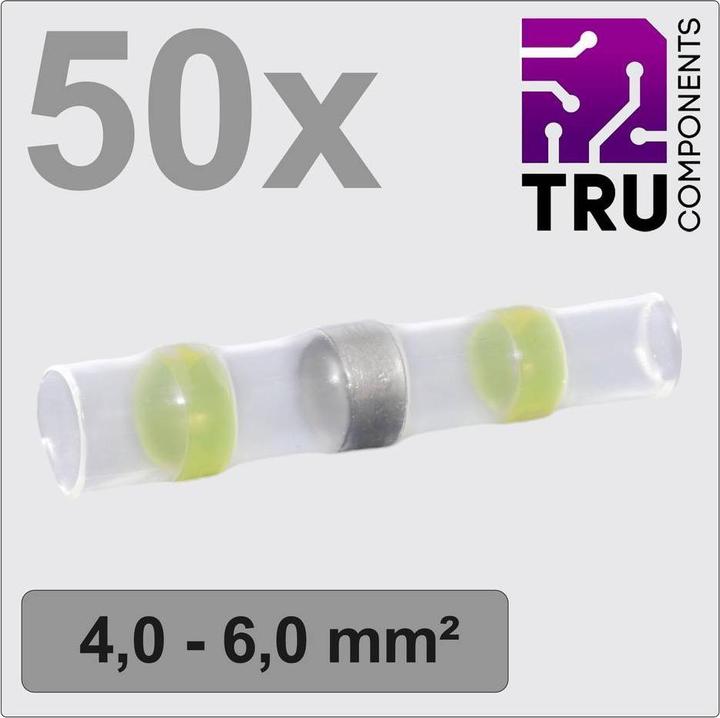 Immagine prodotto Tru Components TC-12888428 Connettore di testa con tubo termorestringente 4 mm² 6 mm² Vollis
