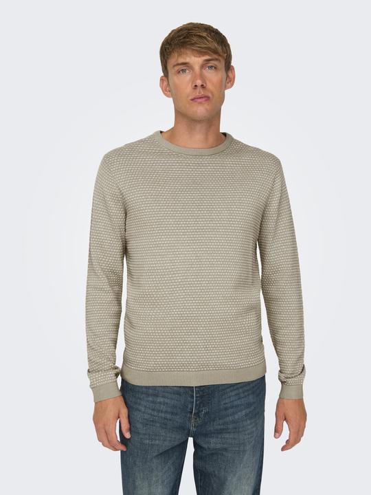 Produktbild Only & Sons Rundhalsausschnitt Pullover Strickpullover (L)