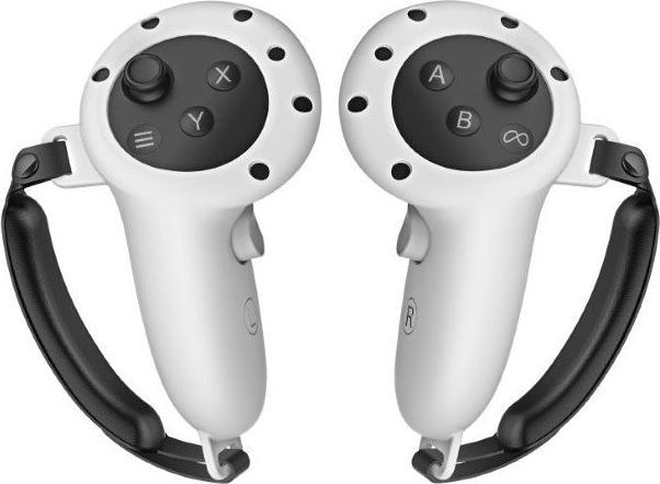 Actual product image MU Classic Meta Quest 3 / 3S controller silicone grip protective cover with wrist mount