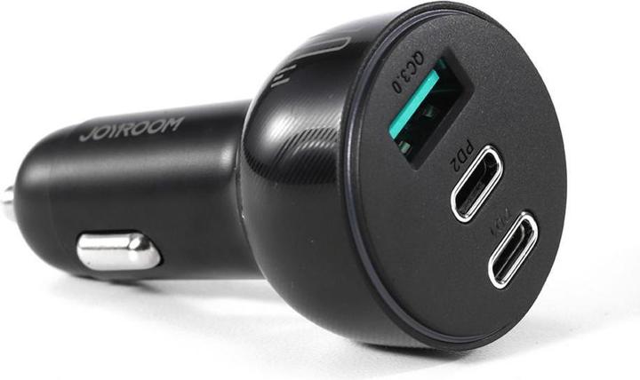 Immagine prodotto Joyroom Caricatore da auto PD multicolore con USB-A+ 2 x USB-C 70W - Nero