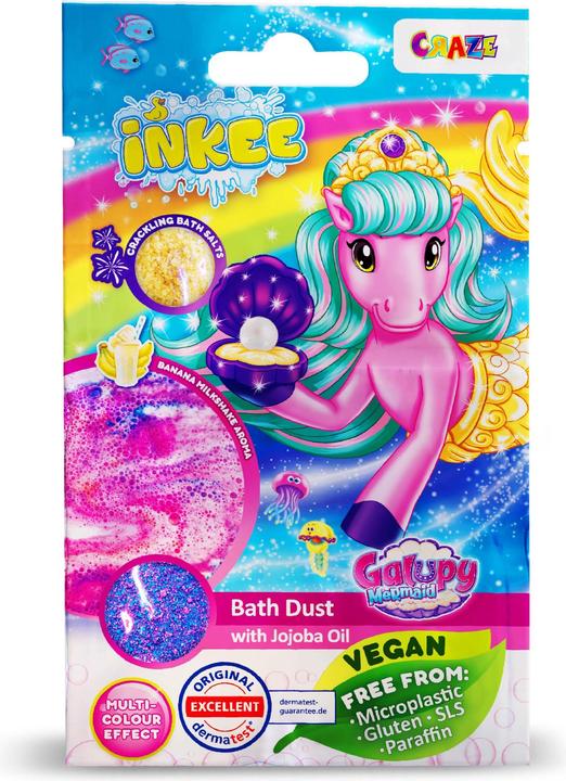 Actual product image Craze Inkee Galupy bath dust with crackle (Bath salts)