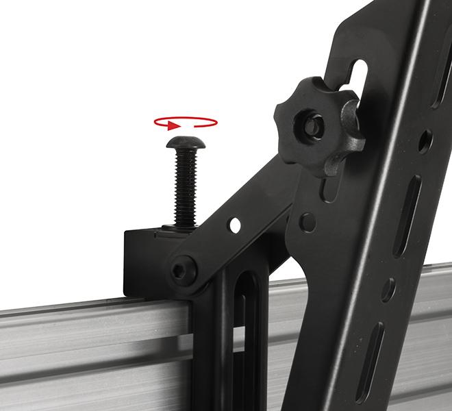 Produktbild b-tech BT8390-VESA400T - Flachbildschirm-Montagearm - Schwarz - 70 kg - Schiene - 177,8 (Wand, 70")
